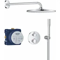 Душова система з термостатом прихованого монтажу Grohe Grohtherm з Rainshower Mono 310 34869000, Хром