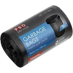 Пакети для сміття PRO service 35 л 100 шт. чорний (16112800)