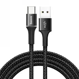 Кабель Baseus Halo Data USB to Type-C 3A 2m Black (CATGH-C01)