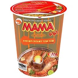 Локшина швидкого приготування MAMA з креветкою кремовою Том Ям в стаканчику 70 г 
