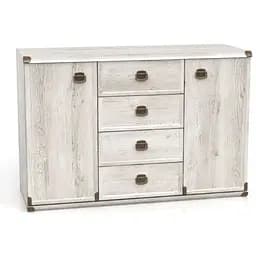 Комод в спальню ВМК (БРВ) Індіана JKOM2D4S/130 Сосна арізонська (BRW-1574)