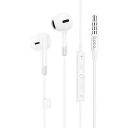 Навушники Hoco Pure joy wire control earphones with microphone 3.5 мм M109 білі