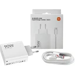 Мережевий зарядний пристрій Xiaomi HyperCharge 90W + Сable USB-A - USB-C White (BHR07ZBEU) [138151] - мініатюра 4