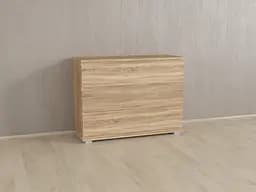 Комод Flamecame на 3 ящики без ручок з ДСП II K-01 Дуб сонома