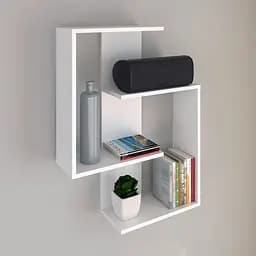 Полочка навесная для книг и декора FH-Assen 650х850х196 мм Белый