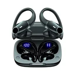 Спортивні бездротові Bluetooth навушники TWS T59, з індикатором заряду і кнопками управління та LED-дисплеєм - мініатюра 2