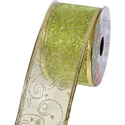 Лента декоративная Jumi с узорами зеленая 3.5 м (5900410591141_2)