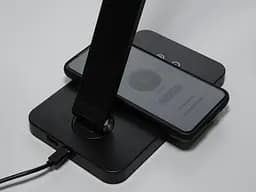 Настільна лампа LED Diasha A855BK wireless charge, 5W, чорний, сенсорна, регульована висота для робочого столу - мініатюра 3