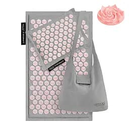 Килимок акупунктурний 4FIZJO Eco Mat Аплікатор Кузнєцова з подушкою 68 x 42 см Grey/Pink 4FJ0228 (P-5907739312174) - мініатюра 2