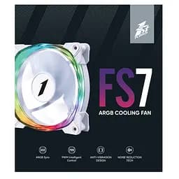 Вентилятор 1stPlayer FS7 White (FS7-WH-1IN1) - мініатюра 6