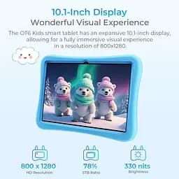 Планшет Oukitel OT6kids 10" HD+ /4GB/64GB/ RK3562 /8000mAh/ 5+2Мп/ WIFI Blue (OT6_Kids_Blue) - мініатюра 2