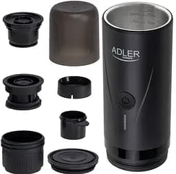 Портативна кавоварка Adler AD 4400 акумулятор 7500 мАг тиск 20 бар живлення від USB для мелених зерен та капсул Nespresso - мініатюра 8