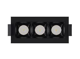 Світильник точковий врізний KLOODI KD-POINT 3X2 6W 4K BK - мініатюра 3