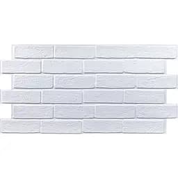 Декоративна ПВХ панель біла цегла Sticker Wall SW-00001427 960х480х4мм