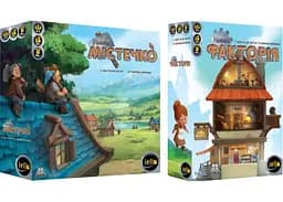 Настольная игра Ігромаг Городишко + Маленькая фактория (укр.) (7300+1)