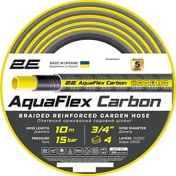 Шланг для поливу 2Е AquaFlex Carbon 3/4" 10 м (2E-GHE34GE10)