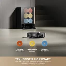 Робот пилосос MOVA MOBIUS 60 Black-EUA - мініатюра 3