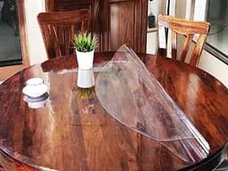 М'яке скло Прозора силіконова скатертина на стіл Soft Glass Захист для меблів 2.7х1.0м (товщина 1.5 мм) - мініатюра 2