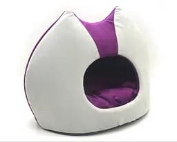 Будка для котів та собак Zoo-hunt Містик-котик №1 30х40х40 см фіолетова (ZH2410-1)