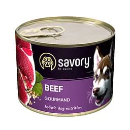 Вологий корм для дорослих собак Savory з яловичиною 200 г