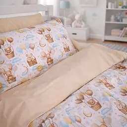Комплект постільної білизни MirSon бязь Sky Friends 2x143x210 см (2200012564424) - мініатюра 6