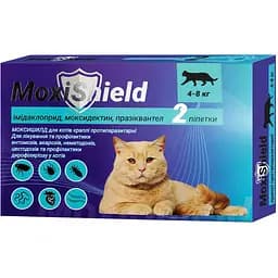 Краплі протипаразитарні Fipromax MoxiShield для котів 4-8 кг 2 піпетки 0.8 мл