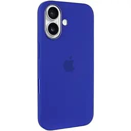 Чохол Epik Silicone case AAA with Magsafe and Animation button для Apple iPhone 16 Plus 6.7 Ultramarine