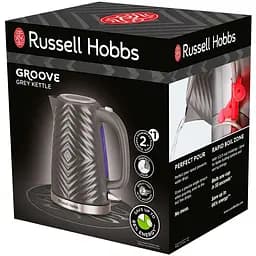 Електрочайник Russell Hobbs Groove Grey 1.7 л сірий (26382-70) - мініатюра 2