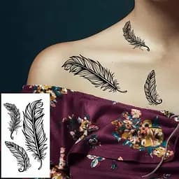 Набір дитячих тимчасових татуювань "Чорні міні №4" Fresh Tattoo black-tattoo-mini-set-4-H - мініатюра 7