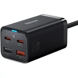 Сетевое зарядное устройство для Baseus GaN3 Pro Desktop Fast Charger 2C + 2U 65W EU Черный
