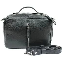 Жіноча шкіряна сумка Avenue чорна флотар