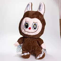 М'яка іграшка-плед та подушка 3 в 1 Labubu Brown Dragon Лабубу Коричневий Colorful Home 520-29BR - мініатюра 2