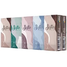 Серветки паперові Softa 1 блок х 10 упаковок