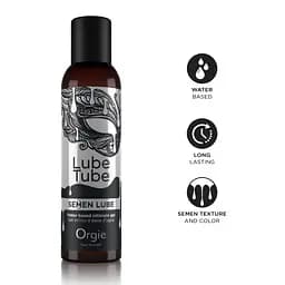 Лубрикант Orgie Lube Tube SEMEN WATER-BASED INTIMATE GEL, 150 ML Orgie 17267; 69-17267 100383 - мініатюра 2