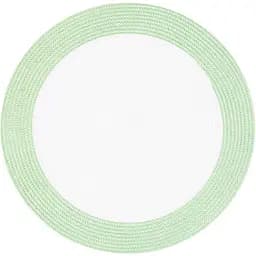 Килимок сервірувальний Ardesto круглий біло-зелений 38 см (AR3324GNW)