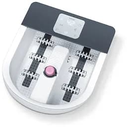 Beurer Массажная ванна для ног, от сети, 3,3 кг, 3 насадки, поддерж. Температура воды, смысл. упр., бело-серый