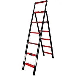 Телескопічна стрем'янка GTM KME5067B алюмінієва, 6 сходинок 2000 мм (39424)