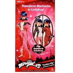 Лялька Miraculous Леді Баг та Супер-Кіт у костюмі з паєтками - Модне перетворення Марінетт у Леді Баг, 26 см (50375) - мініатюра 8
