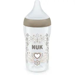 Пляшечка для годування Nuk Perfect Match з індикатором температури, з соскою з силікону з отвором M 260 мл серце (3954135) - мініатюра 2