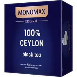 Чай чорний Monomax 100% Цейлон 200 г (100 шт. х 2 г) - мініатюра 2