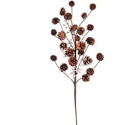 Гілочка декоративна Yes! Fun Зимові Шишки 65 см коричнева (974573)