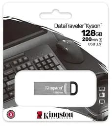 Флеш накопичувач USB 128Gb DataTraveler Kyson, Silver Kingston teh0021098 - мініатюра 3