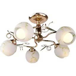 Люстра потолочная Brille в спальню E27 60W G (LK-474C/5)