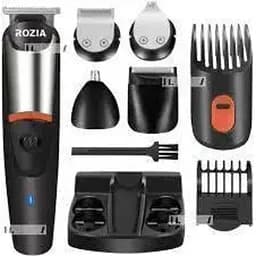Універсальний чоловічий мультитриммер для бороди вусів, носа і тіла Rozia HQ-5900 6 в 1 машинка для стрижки