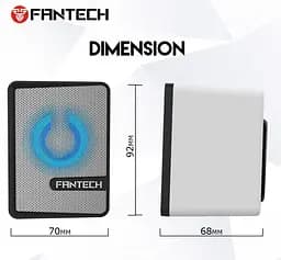 Комп'ютерні колонки Fantech GS 203 SPACE EDITION USB White - мініатюра 4