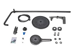 Душова система універсальна Qtap Slavonice Gunmetal Black PVD з виливом QTSLA111GMB45910 - мініатюра 10