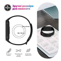 Силіконовий ремінець для фітнес браслетів Xiaomi Mi Band 8 Smart Band 9/10, Silicone, yellow, зі зручною застібкою, на фітнес трекер та смарт годинник, ArmorStandart (ARM86917) - мініатюра 4