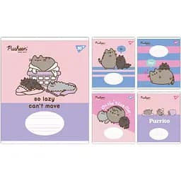 Набор тетрадей Yes Pusheen The Cat A5 в косую линию 12 листов 25 шт. (767614)