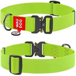 Ошейник для собак Waudog Waterproof водостойкий c QR-паспортом, металлическая пряжка-фастекс, XXL, Ш 40 мм, Дл 43-70 см (4823089334387)