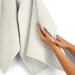 Набір рушників Cosas Cube White & Waffle Rose 2 шт. (SetTowel_95-SqWhite_130-Rose) - мініатюра 8